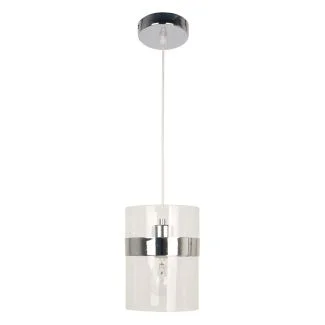WYPRZEDAŻ CANDELLUX 31-28044 BRANDO LAMPA WISZĄCA 15 1X60W E27 CHROM / TRANSPARENT