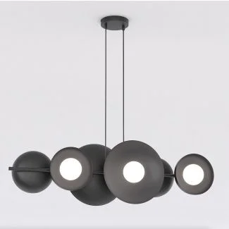 EMIBIG 1482/6 VOLUM 6 BLACK Lampa wisząca