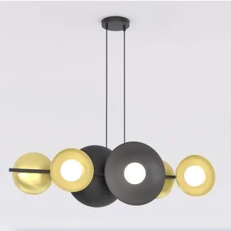 EMIBIG 1483/6 VOLUM 6 BL GOLD Lampa wisząca