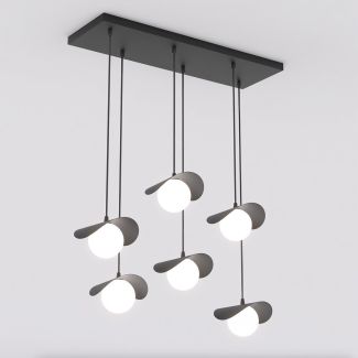 EMIBIG 1490/6 RITUAL 6 BLACK Lampa wisząca