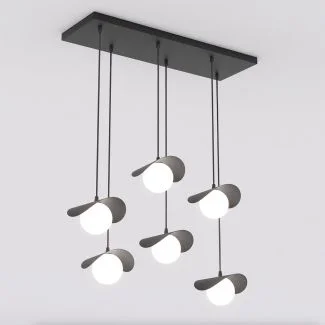 EMIBIG 1490/6 RITUAL 6 BLACK Lampa wisząca