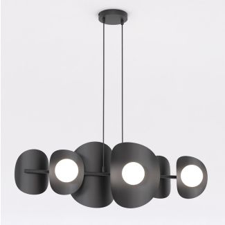EMIBIG 1491/6 ELEMENTI 6 BLACK Lampa wisząca