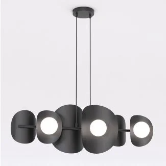 EMIBIG 1491/6 ELEMENTI 6 BLACK Lampa wisząca