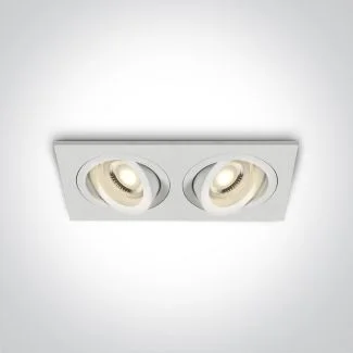 ONE LIGHT 51205ABG/W Glafira biały wpust z oprawką GU10 MR16
