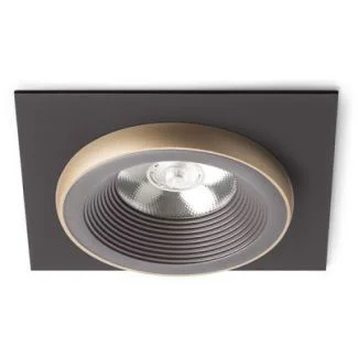 RENDL R13252 SHARM SQ I wpuszczana brązowa/perłowo-złota 230V LED 10W 24° 3000K