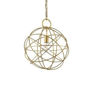 WYPRZEDAŻ IDEAL LUX 155968 KONSE SP1 LAMPA WISZĄCA złoty