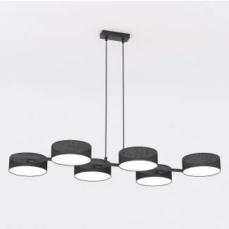 EMIBIG 1562/6 DRUMZ 6 BLACK Lampa wisząca