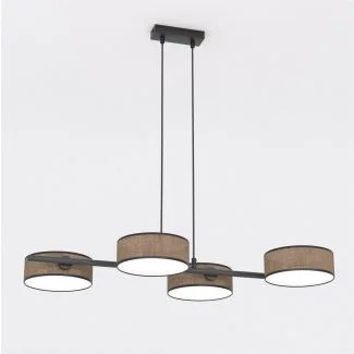 EMIBIG 1563/4 DRUMZ 4 BROWN Lampa wisząca