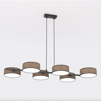 EMIBIG 1563/6 DRUMZ 6 BROWN Lampa wisząca