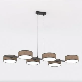 EMIBIG 1563/6 DRUMZ 6 BROWN Lampa wisząca
