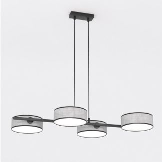EMIBIG 1564/4 DRUMZ 4 GRAY Lampa wisząca