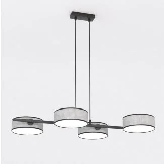 EMIBIG 1564/4 DRUMZ 4 GRAY Lampa wisząca