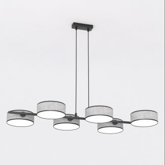 EMIBIG 1564/6 DRUMZ 6 GRAY Lampa wisząca