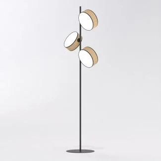 EMIBIG 1565/LP3 DRUMZ LP3 RATTAN Lampa podłogowa