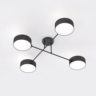 EMIBIG 1568/4 MAGA 4 BLACK Lampa sufitowa