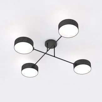 EMIBIG 1568/4 MAGA 4 BLACK Lampa sufitowa