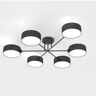 EMIBIG 1568/6 MAGA 6 BLACK Lampa sufitowa