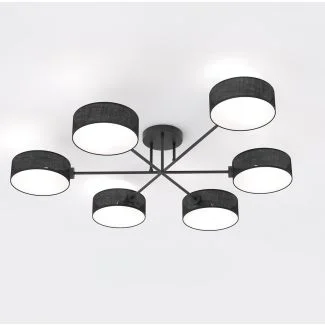 EMIBIG 1568/6 MAGA 6 BLACK Lampa sufitowa