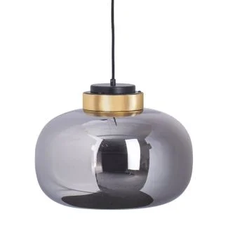 Step into Design 9969P/B smoky Lampa wisząca BOOM LED szaro złota 35 cm