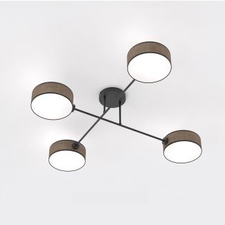 EMIBIG 1569/4 MAGA 4 BROWN Lampa sufitowa