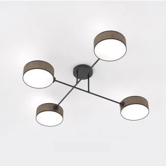 EMIBIG 1569/4 MAGA 4 BROWN Lampa sufitowa