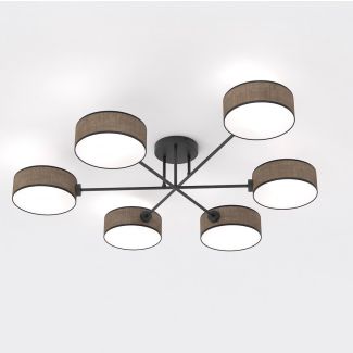 EMIBIG 1569/6 MAGA 6 BROWN Lampa sufitowa