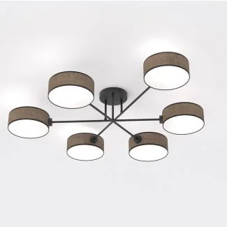 EMIBIG 1569/6 MAGA 6 BROWN Lampa sufitowa