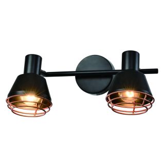 CANDELLUX 92-81780 NERIA LAMPA SUFITOWA LISTWA CZARNY 2X40W E14 KLOSZ ZŁOTY