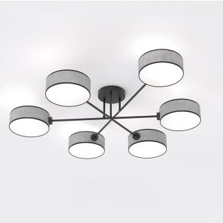 EMIBIG 1570/6 MAGA 6 GRAY Lampa sufitowa