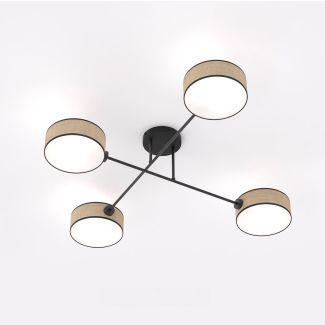 EMIBIG 1571/4 MAGA 4 RATTAN Lampa sufitowa