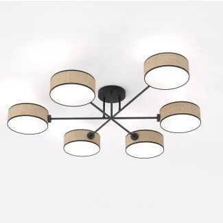 EMIBIG 1571/6 MAGA 6 RATTAN Lampa sufitowa
