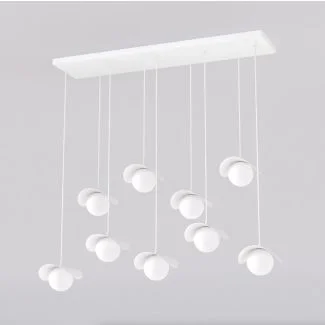 EMIBIG 1584/9 RITUAL 9 WHITE Lampa wisząca