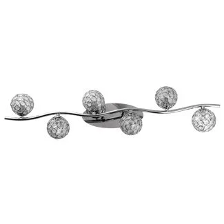 CANDELLUX 96-85941 STARLET LISTWA 6X40W G9 CHROM/TRANSPARENT