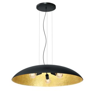 LUMINEX 1633 żyrandol Compo flat (dia 1000) black/gold 1