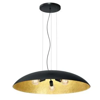 LUMINEX 1633 żyrandol Compo flat (dia 1000) black/gold 1