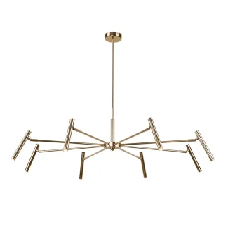 ANTIGO Lampa wisząca Livo 8 - Mosiądz polerowany (960 mm) 8394