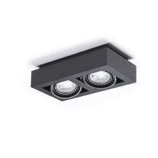 AZZARDO AZ4441 NIKEA 2 ES111 BK TECHNICAL EXPOSED DOWNLIGHT BLACK