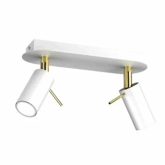 MILAGRO MLP7631 LAMPA SUFITOWA PRESTON GOLD/WHITE 2X MINI GU10