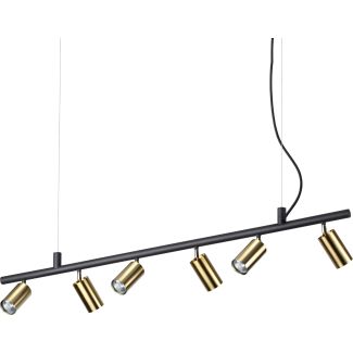 IDEAL LUX DYNAMITE SP6 SATIN BRASS - MOSIĄDZ SATYNOWY 244648