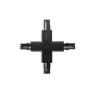 AZZARDO AZ4280 TRACK 3LINE X CONNECTOR BK TECHNICAL TRACK BLACK łącznik 3-fazowy
