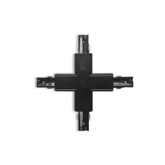 AZZARDO AZ4280 TRACK 3LINE X CONNECTOR BK TECHNICAL TRACK BLACK łącznik 3-fazowy