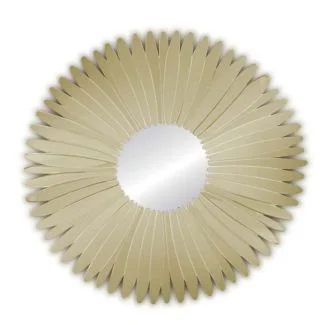 ARTEHOME 16JZ01-G Lustro okrągłe Stella Szampańskie 80cm w złotej lustrzanej ramie w kształcie płatków kwiatów rewelacyjne