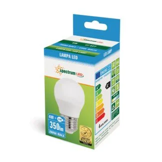 SPECTRUMLED 13033 Żarówka LED KULKA E-27 230V 4W CW SPECTRUM