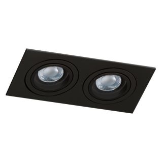 AZZARDO SN-6812S-BK / AZ2437 Caro 2 Square (black) Lampa wpuszczane