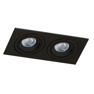 AZZARDO SN-6812S-BK / AZ2437 Caro 2 Square (black) Lampa wpuszczane