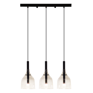 ANTIGO Lampa wisząca Botor 3 - Czarna (530 mm) 5096