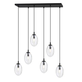 EMIBIG 1265/6 LAMPA SUFITOWA ASTRAL 6 BL TRANSPARENT