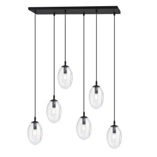 EMIBIG 1265/6 LAMPA SUFITOWA ASTRAL 6 BL TRANSPARENT