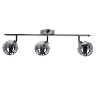 CANDELLUX 93-20987 RODIA LAMPA SUFITOWA LISTWA SATYNOWY 3X40W G9 KLOSZ GRAFITOWY