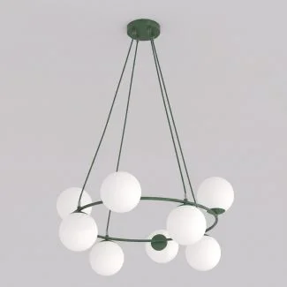 EMIBIG 1832/8 AZURA 8 OLIVE GREEN OPAL Lampa wisząca